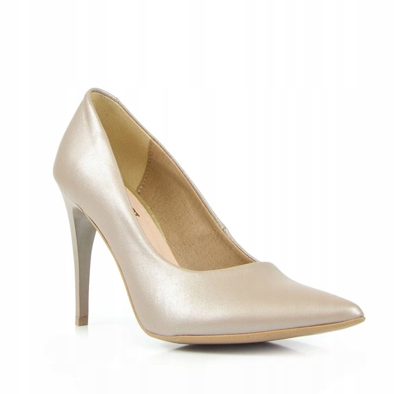 LaRoni 2499 Lodičky Podpatky Kůže Béžová Perla 40