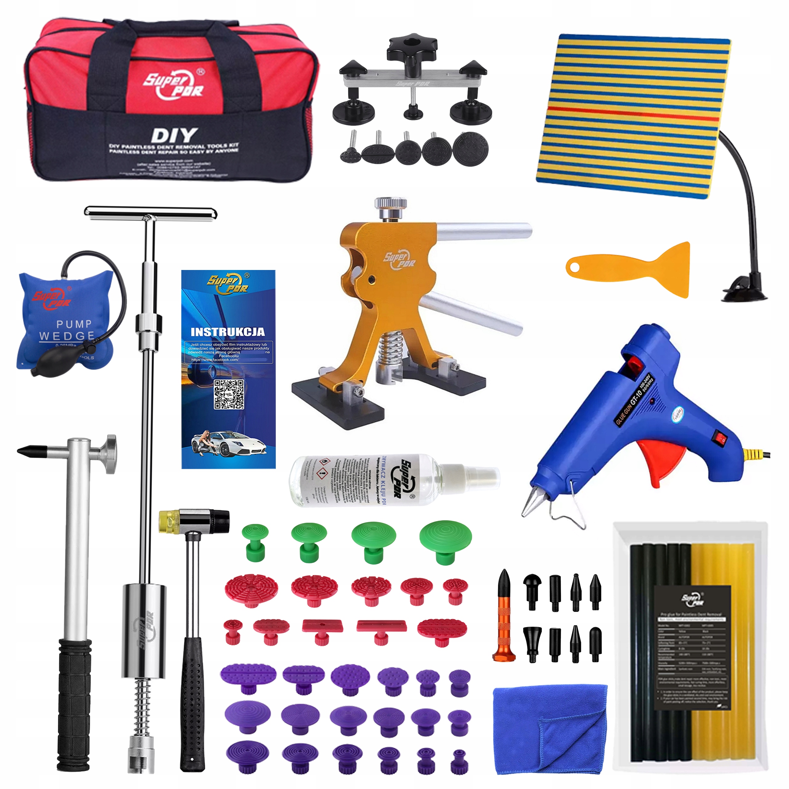 Velká sada pro odstraňování promáčklin Pdr Vytahování promáčklin