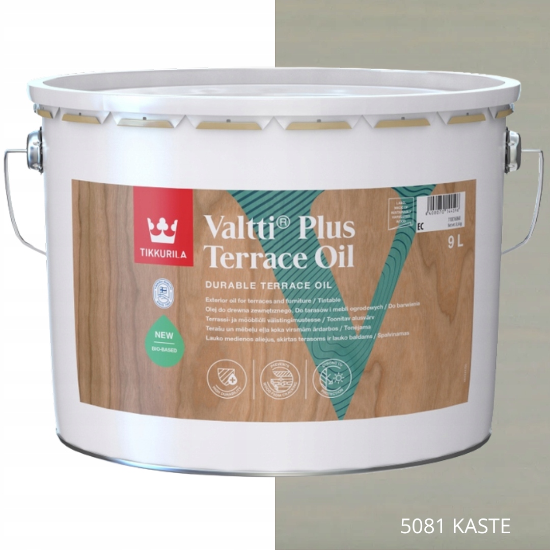 Tikkurila Olej Do Drewna Valtti Plus Terrace Oil 9L Kolor 5081 Kaste