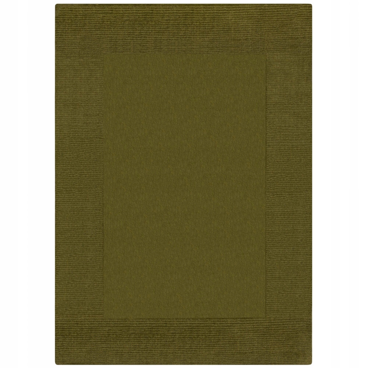 120x170 Kusový ručne tkaný koberec Tuscany Textured Wool Border Green