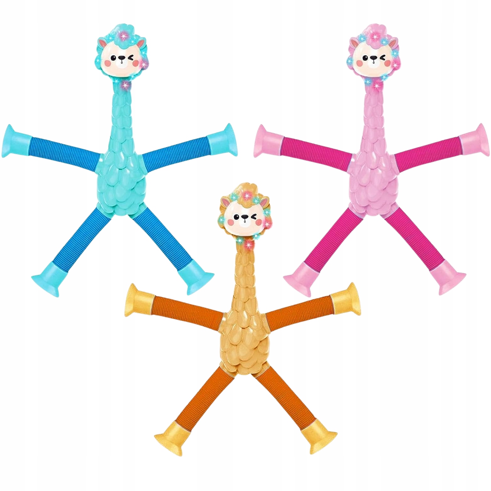 ROZCIĄGAJĄCE SENSORYCZNA ANTYSTRESOWA PRZYSSAWKA FIDGET RURKI TUBY POP LED EAN (GTIN) 6920179714116