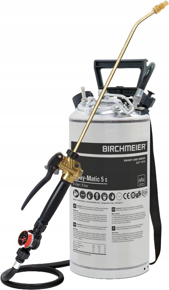 Oceľový postrekovač 5 l Spray-Matic 5 S s prípojkou vzduchu Birchmeier