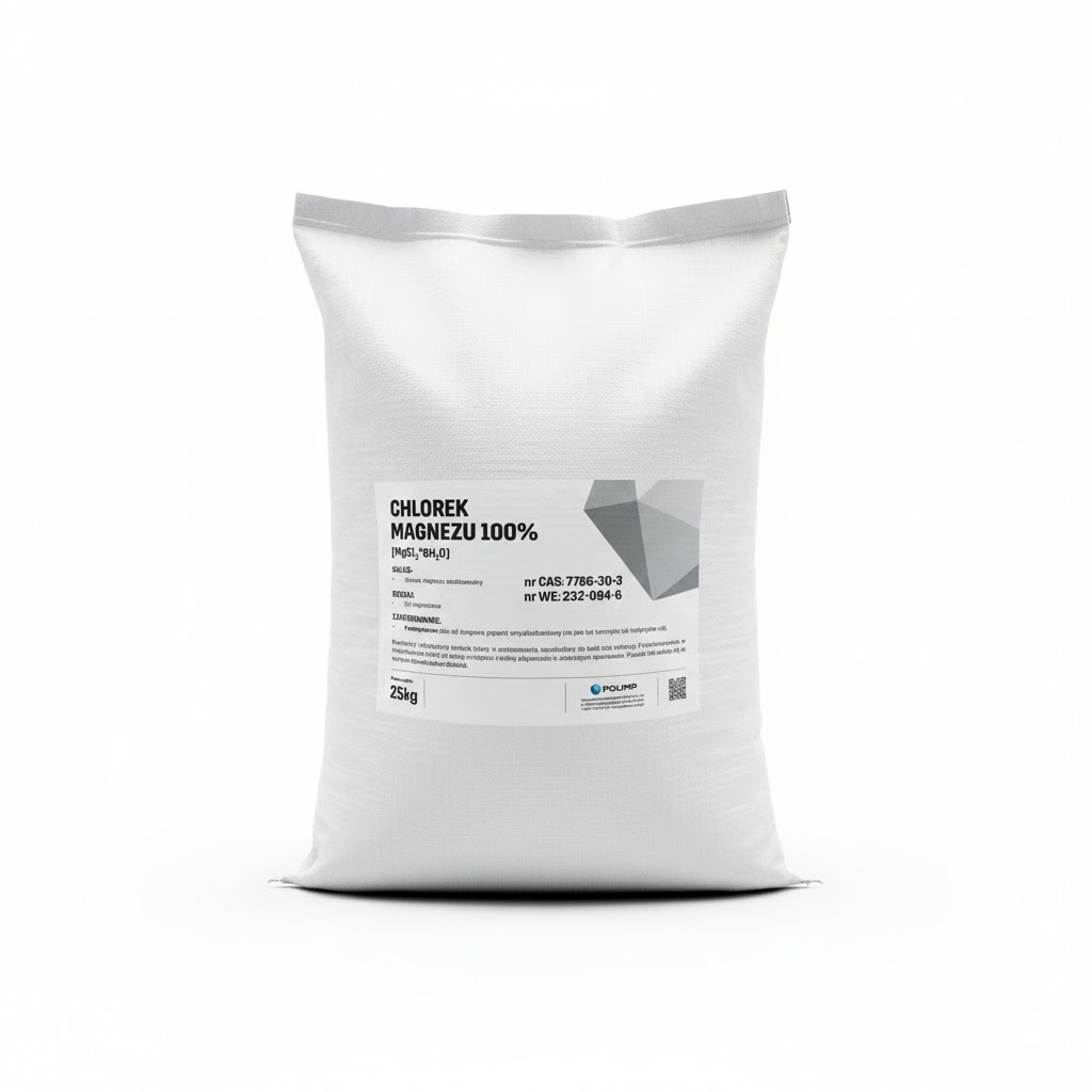 Silniční sůl chlorid hořečnatý šestivodý food grade quality 25 kg Polimp