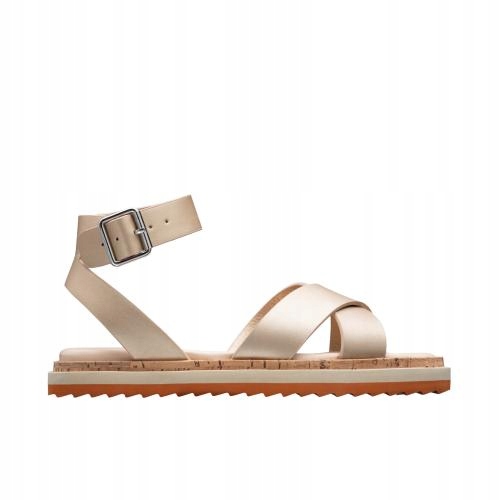 

Buty Wjs sandały damskie beżowe płaskie r. 40