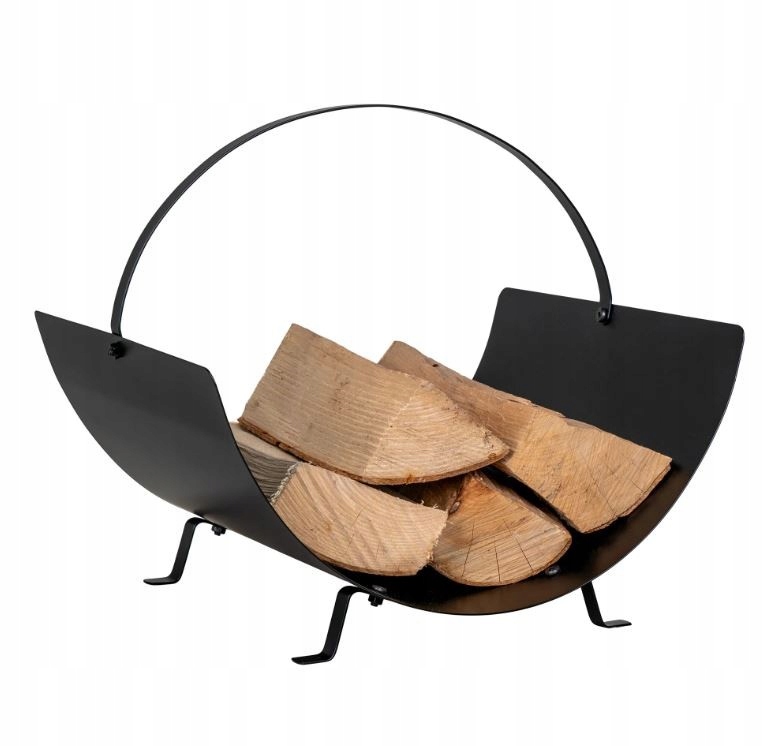 House Nordic Tires Stojan na krbové dřevo Černý
