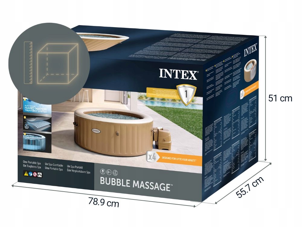Dmuchane Spa Hydromasaż Pure Spa Intex 28426 4 osoby Producent Intex