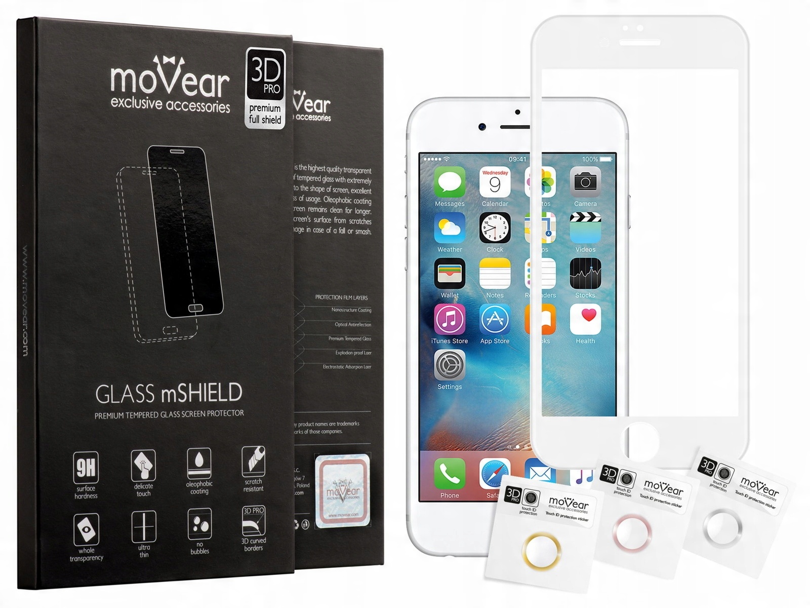 

Matowe Szkło 3D Pro do Apple iPhone 6 / 6s Movear