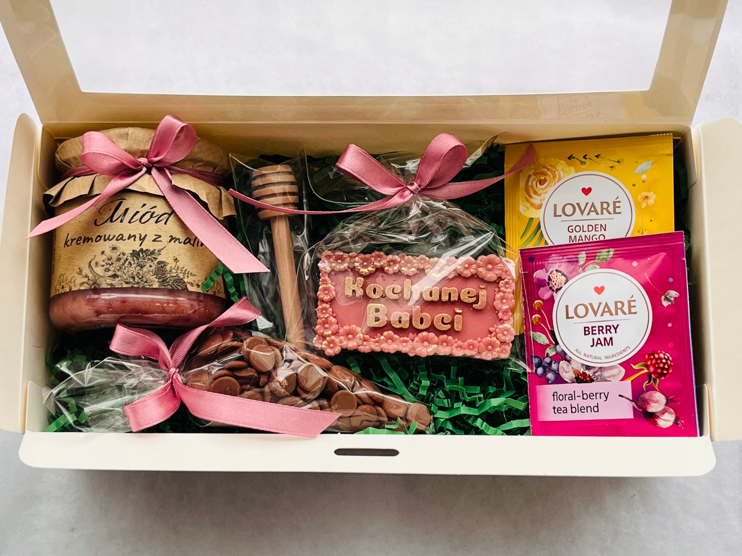 dárková sada na Den Babičky a Dědečka Čaj čokoládové dárky