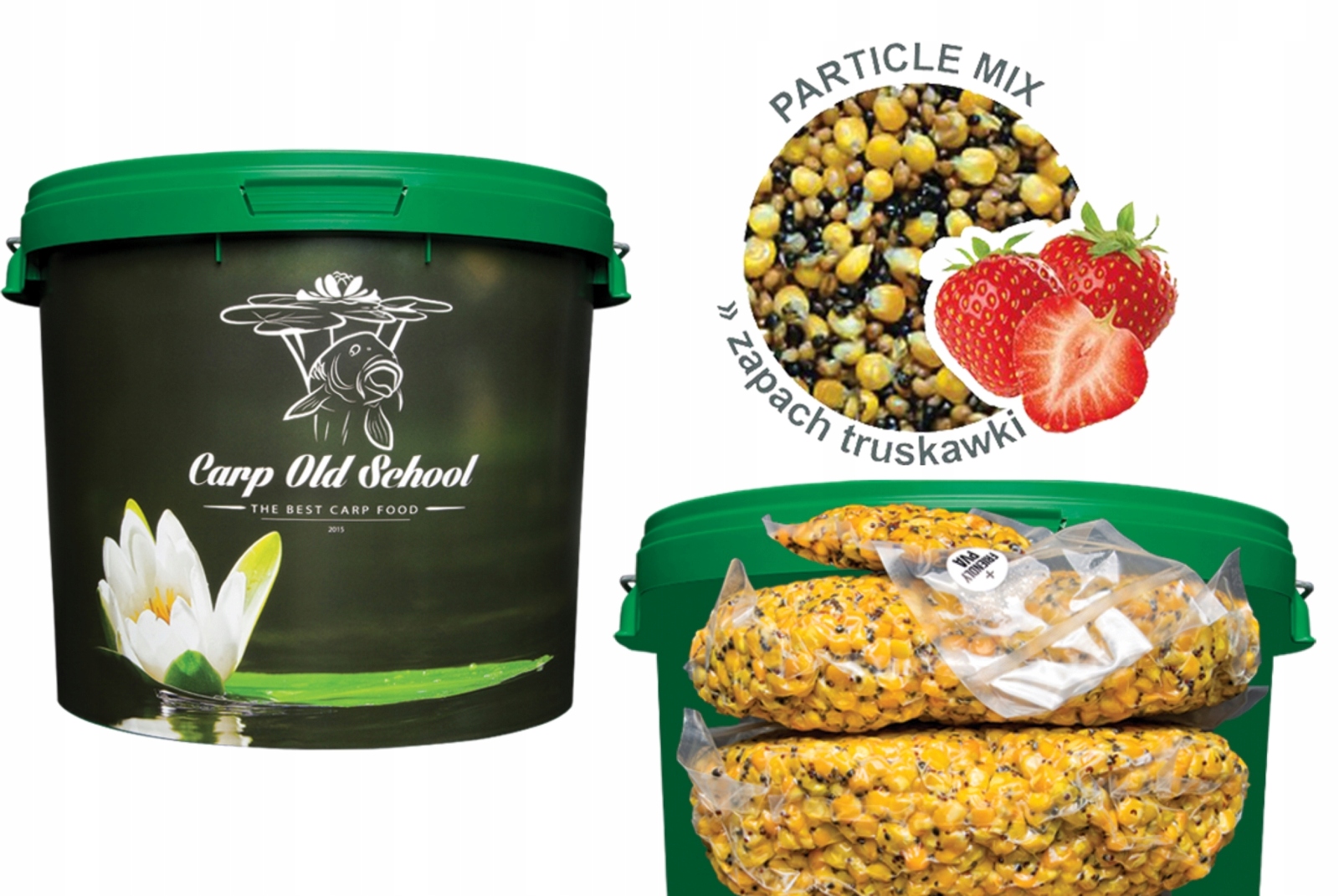 Carp Old School Mix Ziaren Truskawka 10kg