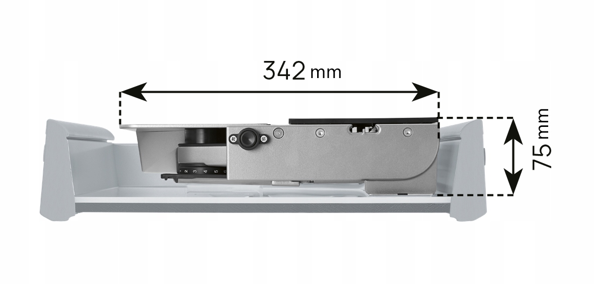 Krajalnica RITTER BFS72SR PRAWA Materiał noża stal nierdzewna