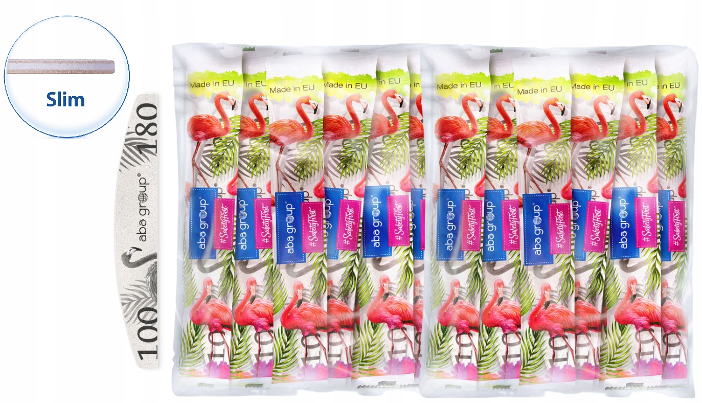 Aba Group Bezpečný Balíček Pilník Na Nehty Půlměsíc 100/180 Slim Fl