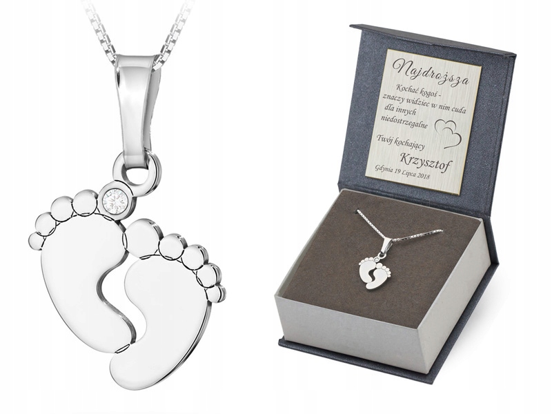 Stříbrný Náhrdelník ryzost 925 Přívěsek , Řetízek s Zirkon Řetízek 42 cm