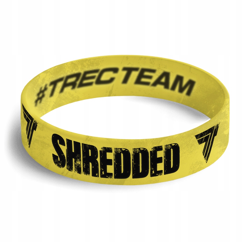 TREC OPASKA SILIKONOWA BRANSOLETA BRANSOLETKA NAPIS SHREDDED TREC TEAM