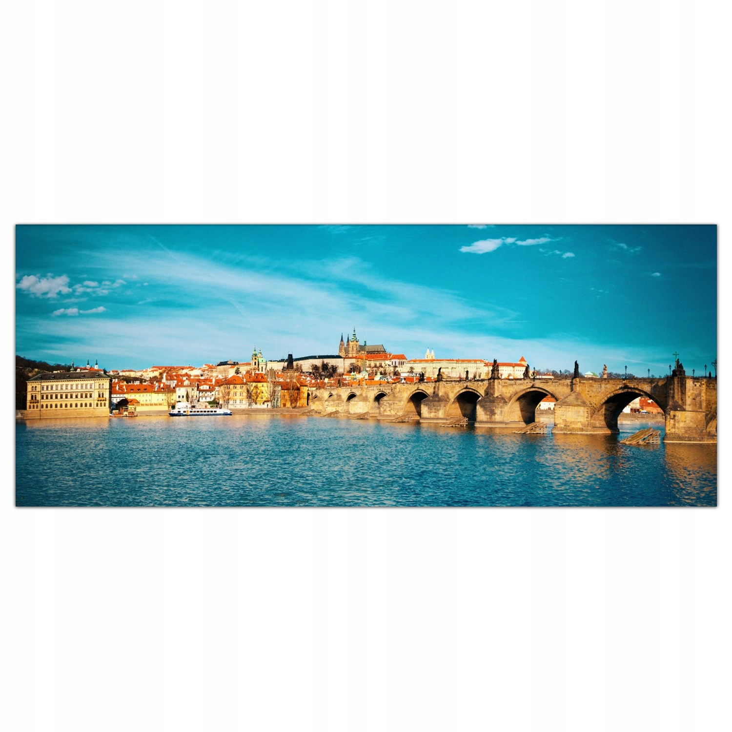 

Obraz Szklany Foto-obraz Most Rzeka Praga 125x50