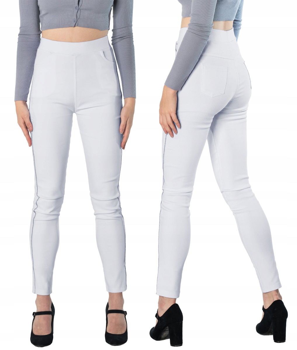 

Spodnie Damskie Rurki z Wysokim Stanem 6136-4 L/XL