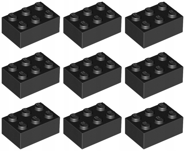 

Lego 3002 Klocek 2x3 czarny (18g) 9 szt.