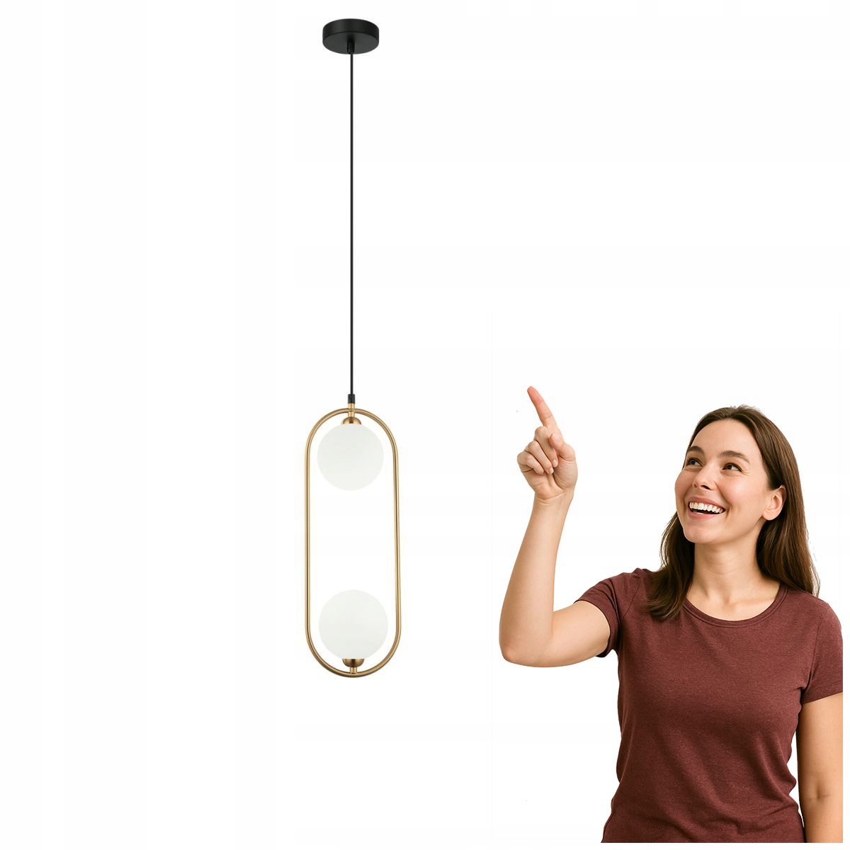 Závěsná lampa Lupus PND-3965-2-BRO Italux