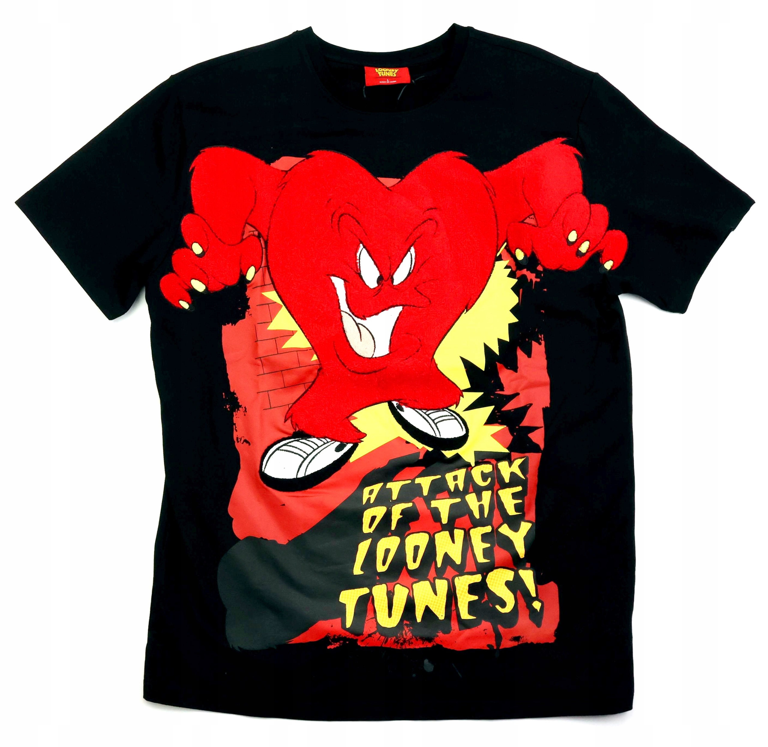 Tričko Looney Tunes Bugs Bunny A Přátelé Gossamer Srdce Vyšívání vel. L