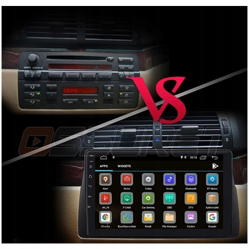 BMW 3 E46 RADIO NAVI ANDROID GPS 8GB RAM 128GB SIM Model t1000