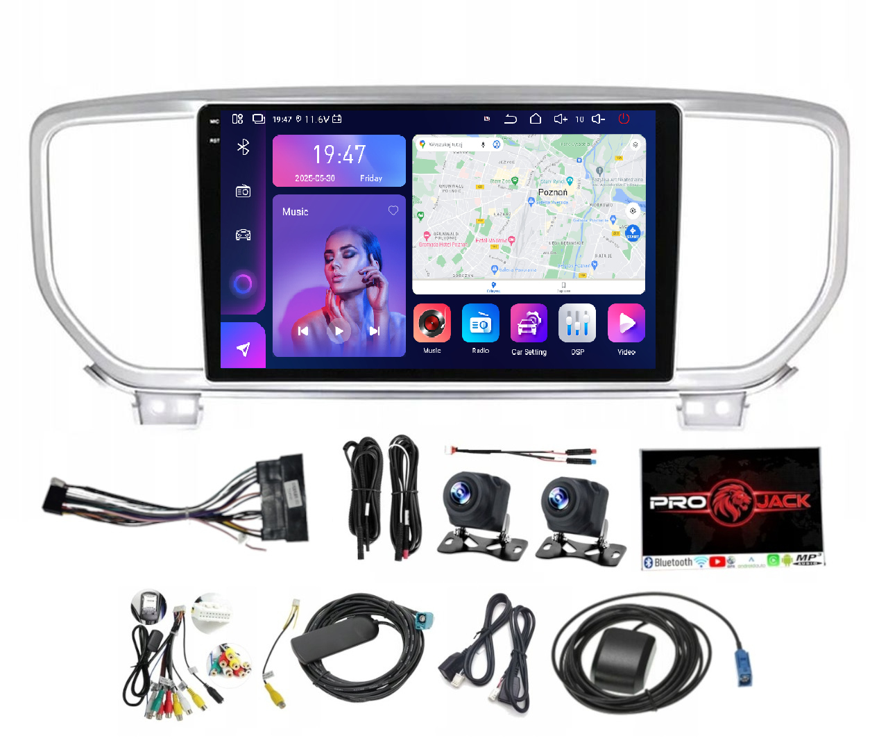 Radio Navigace Kia Sportage 2018-2022 Android Auto 8GB 256GB Sim
