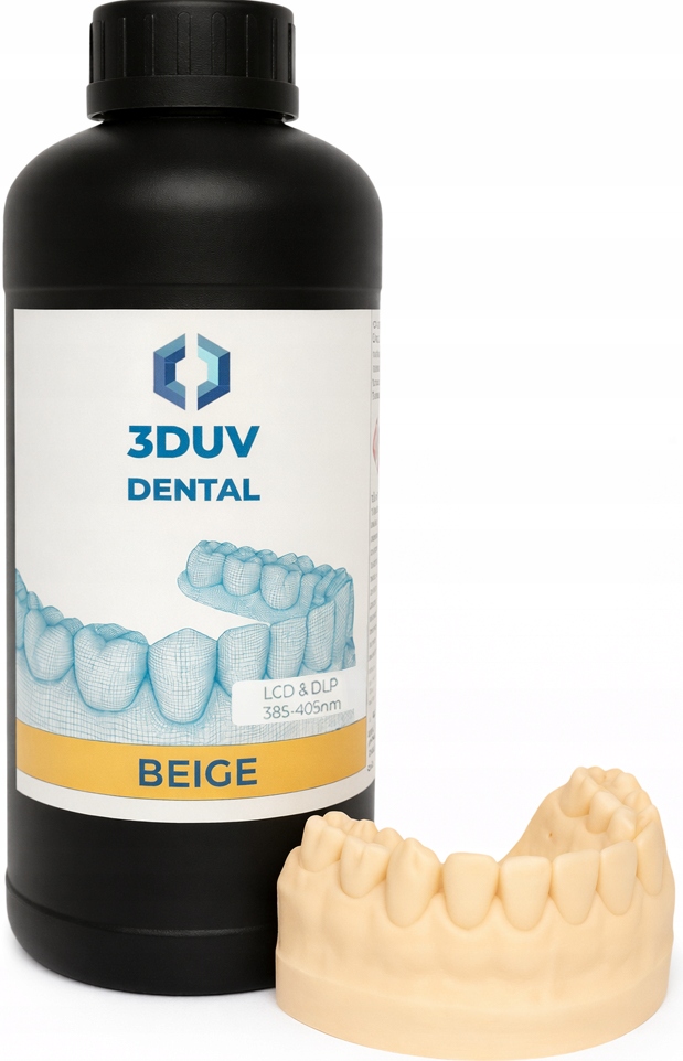 Żywica Uv 3DUV Dental Beige 1kg 1l (żywica dentystyczna) do Drukarki 3D