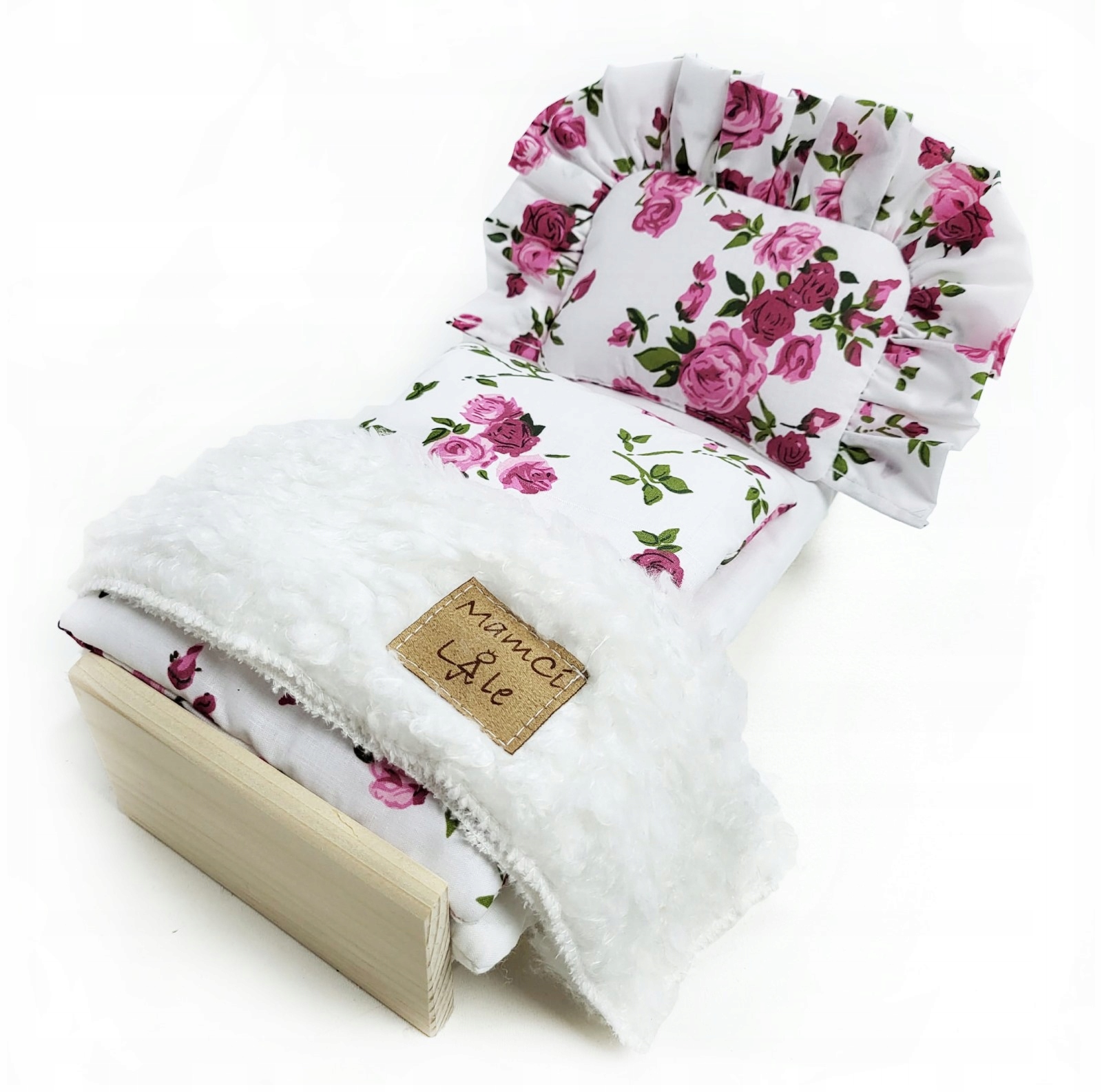 ŁÓŻKO ŁÓŻECZKO DLA LALKI LALEK BARBIE Z POŚCIELKĄ