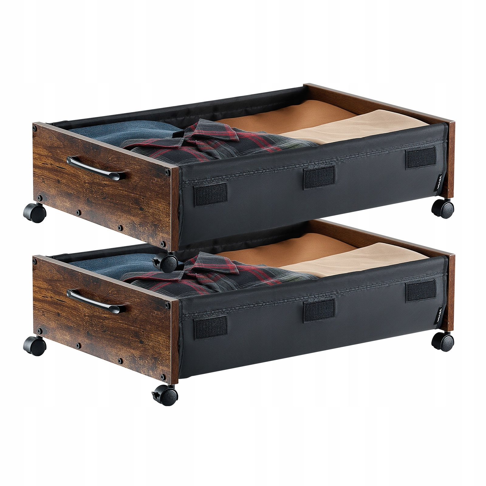 Vevor Taška Na Skladování Pod Postelí 2 Ks Rolovací 650X460X180 MM