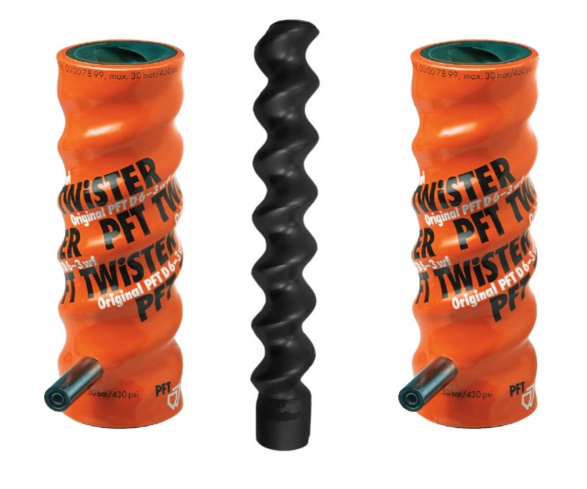 Stator x2 Rotor D6-3 Pft Twister Pin Kompletní šneková pumpa