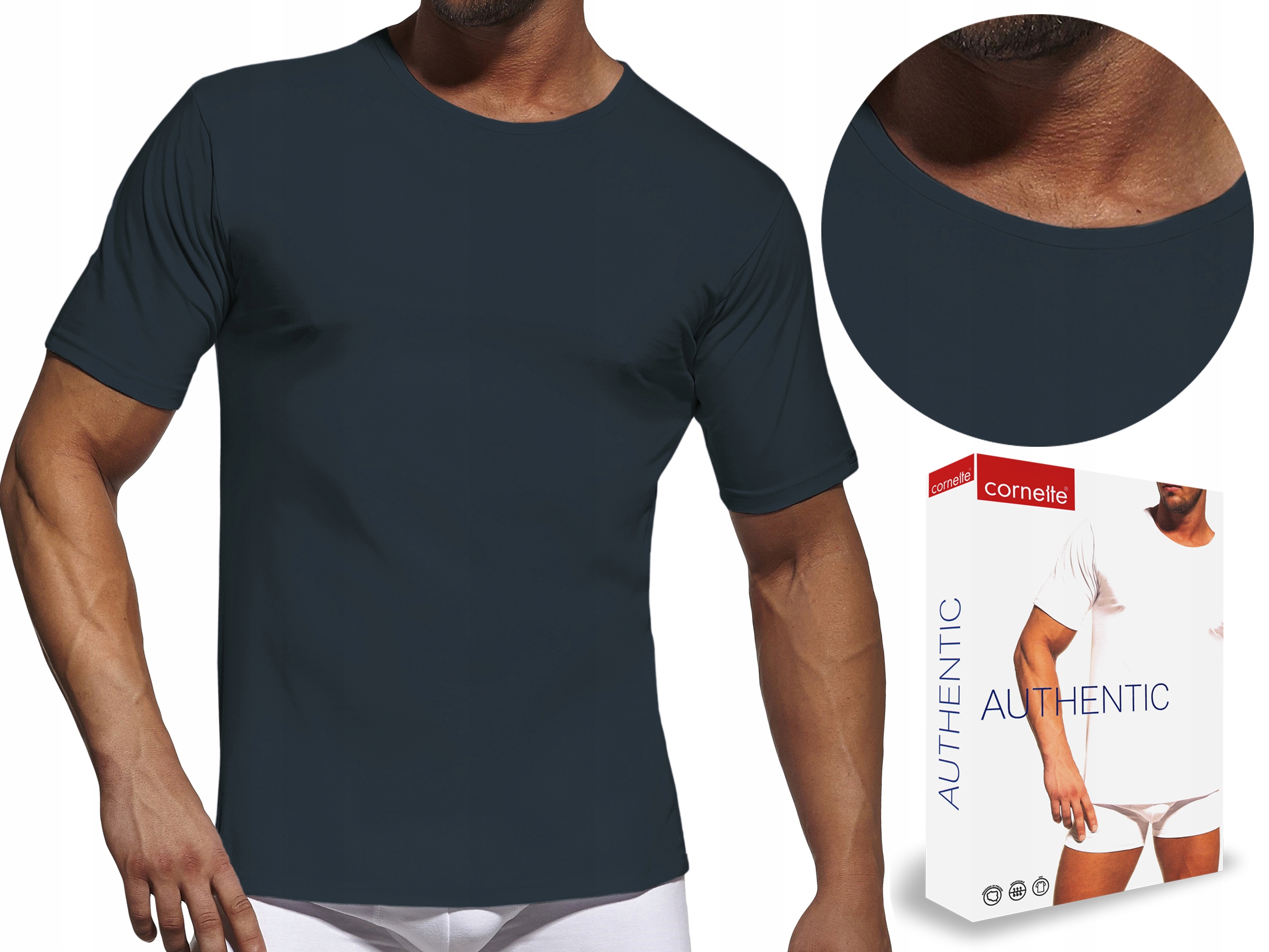 

Koszulka męska Cornette Authentic 202, grafit, 4XL