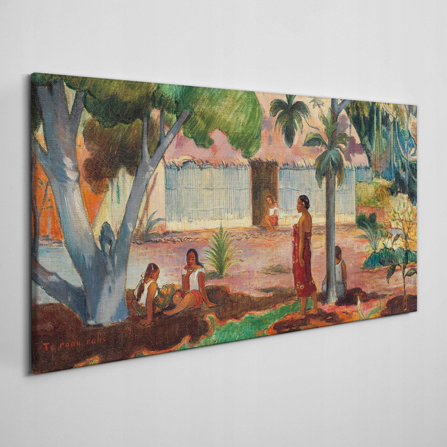 

Obraz na płótnie Wieś chaty tubylcy Gauguin 120x60