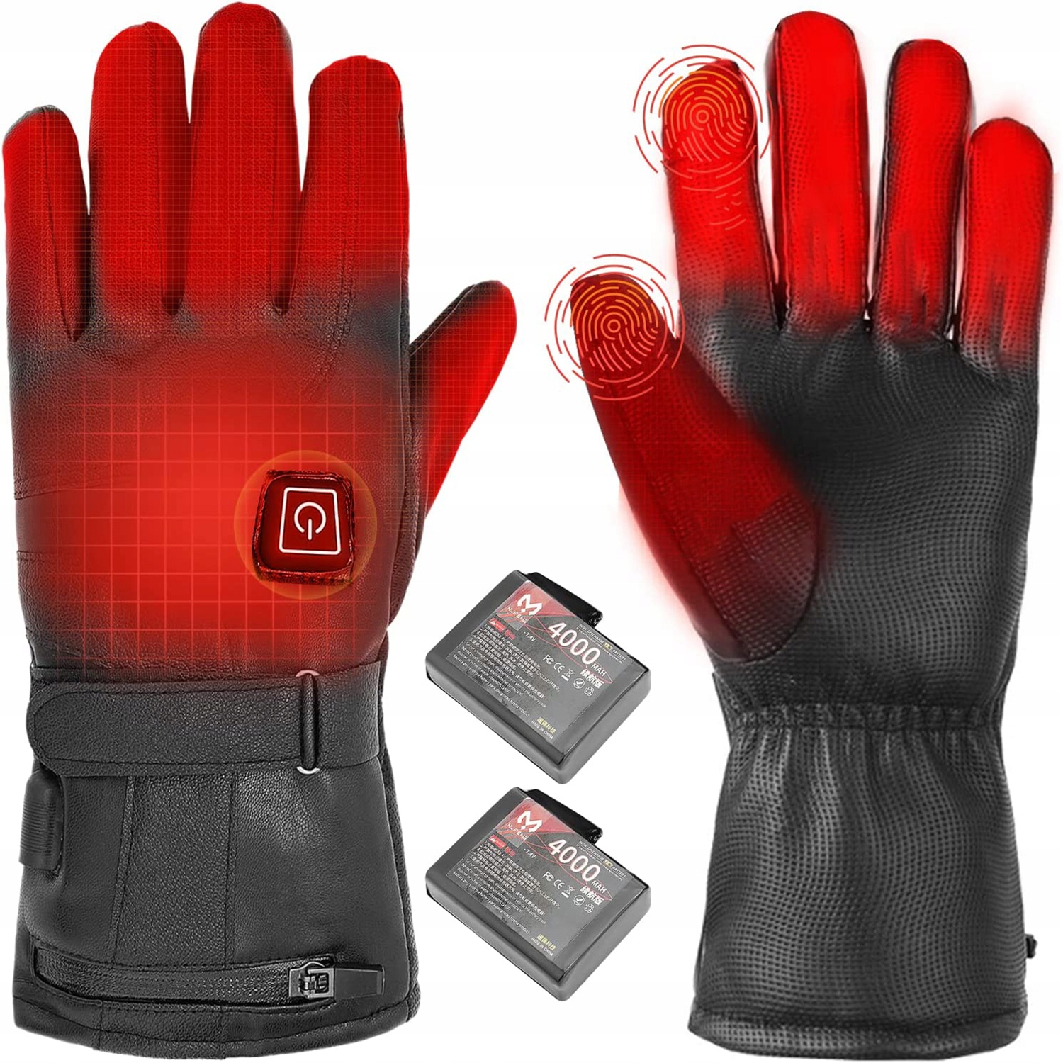 Vyhřívané Rukavice S Nabíjením, Voděodolné Pro Venkovní Použití Pro Obě Pohlaví