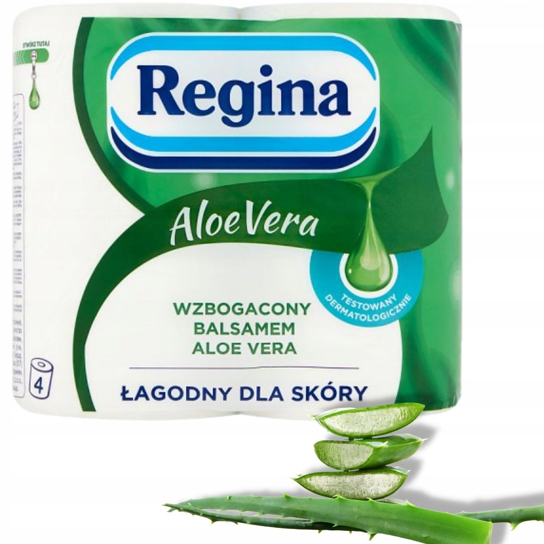 Papier toaletowy Regina Aloe Vera 4 rolki x 15 op. EAN 8004260499095