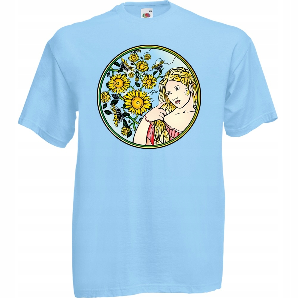 

Koszulka z nadrukiem kobieta artdeco prezent XL