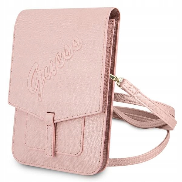 Guess Taška Guwbrsavspi růžová /pink Saffiano Script