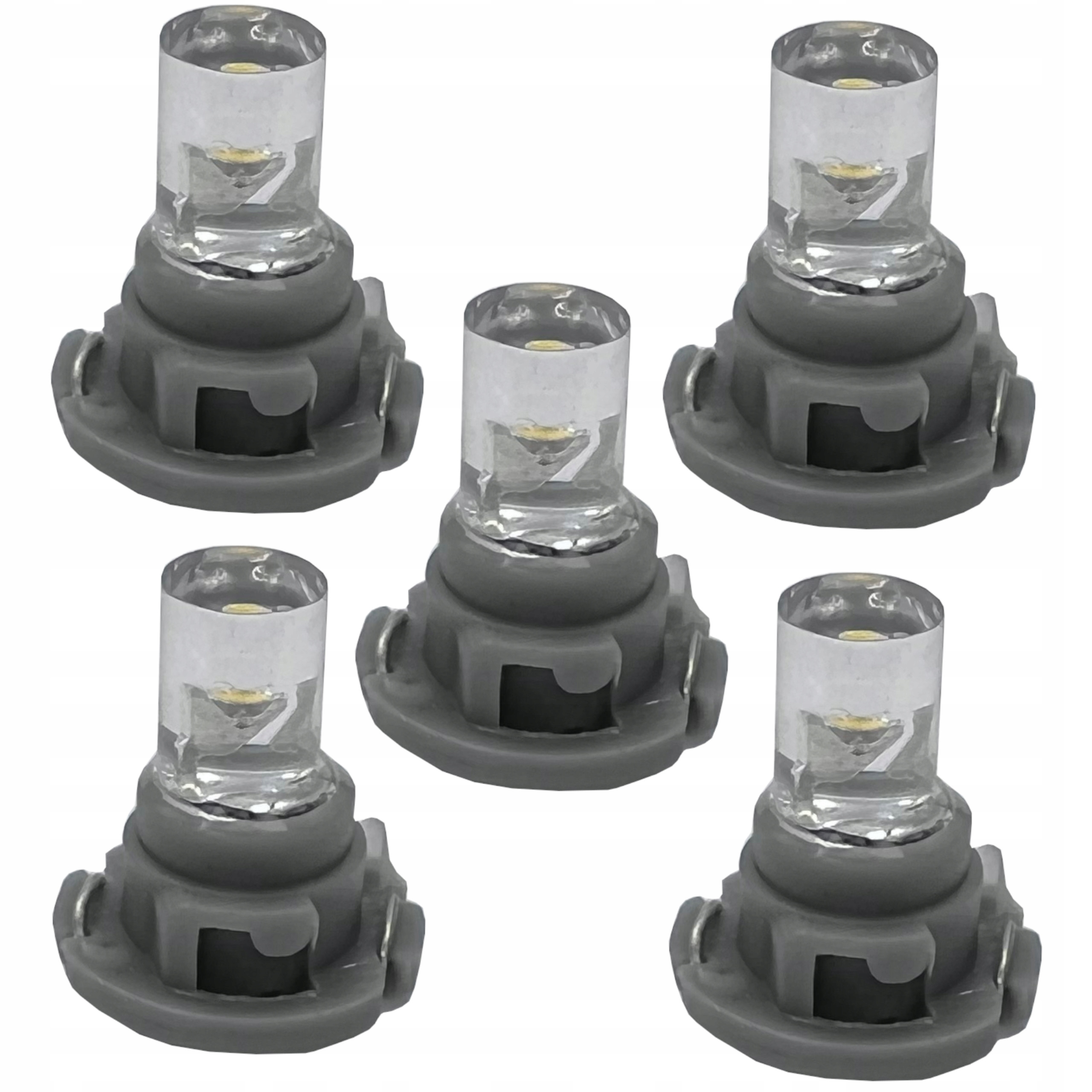 żarówka Led T5 R5 12 mm zegary deska 12v biała x5
