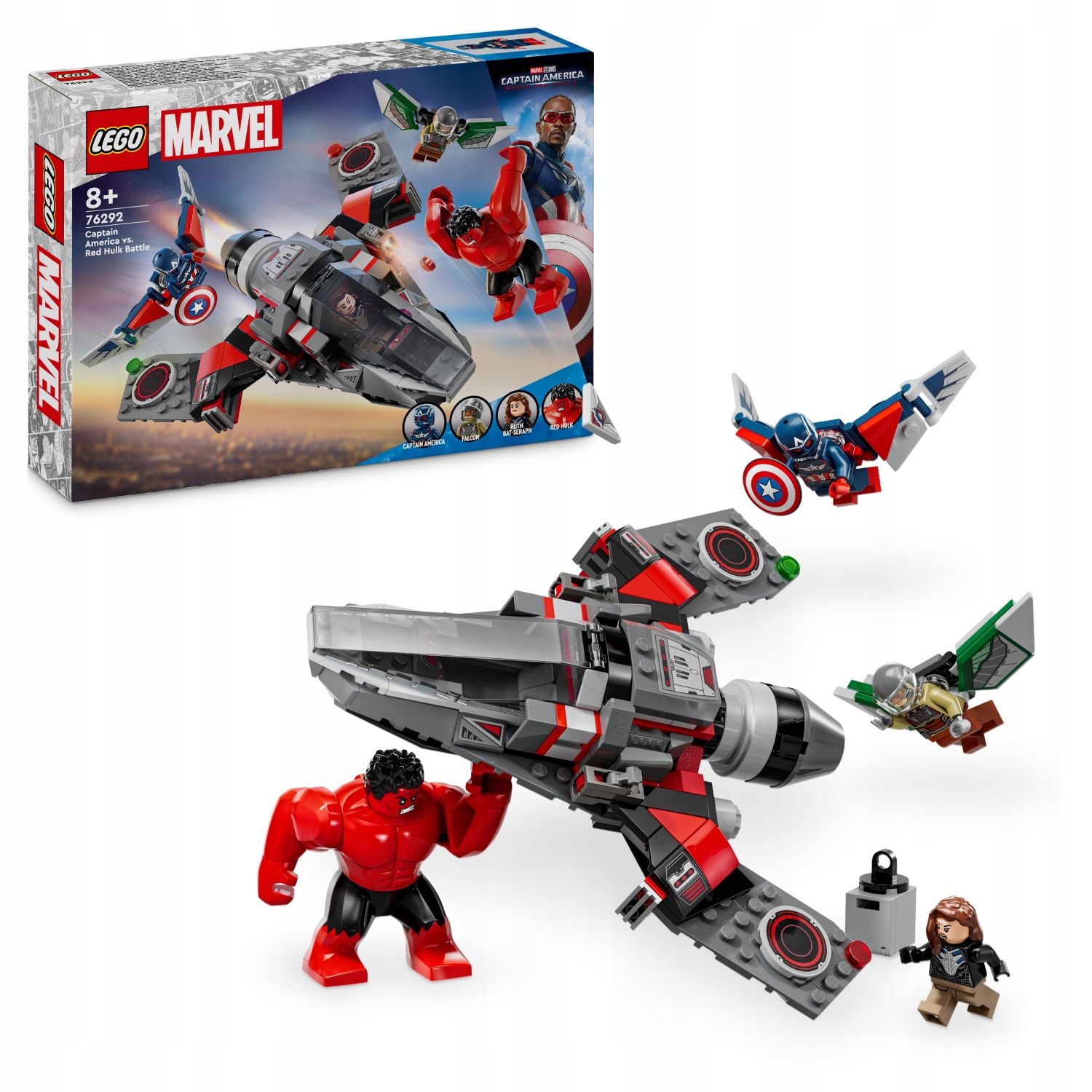 Lego Marvel 76292 Souboj: Kapitán Amerika vs. Red Hulk