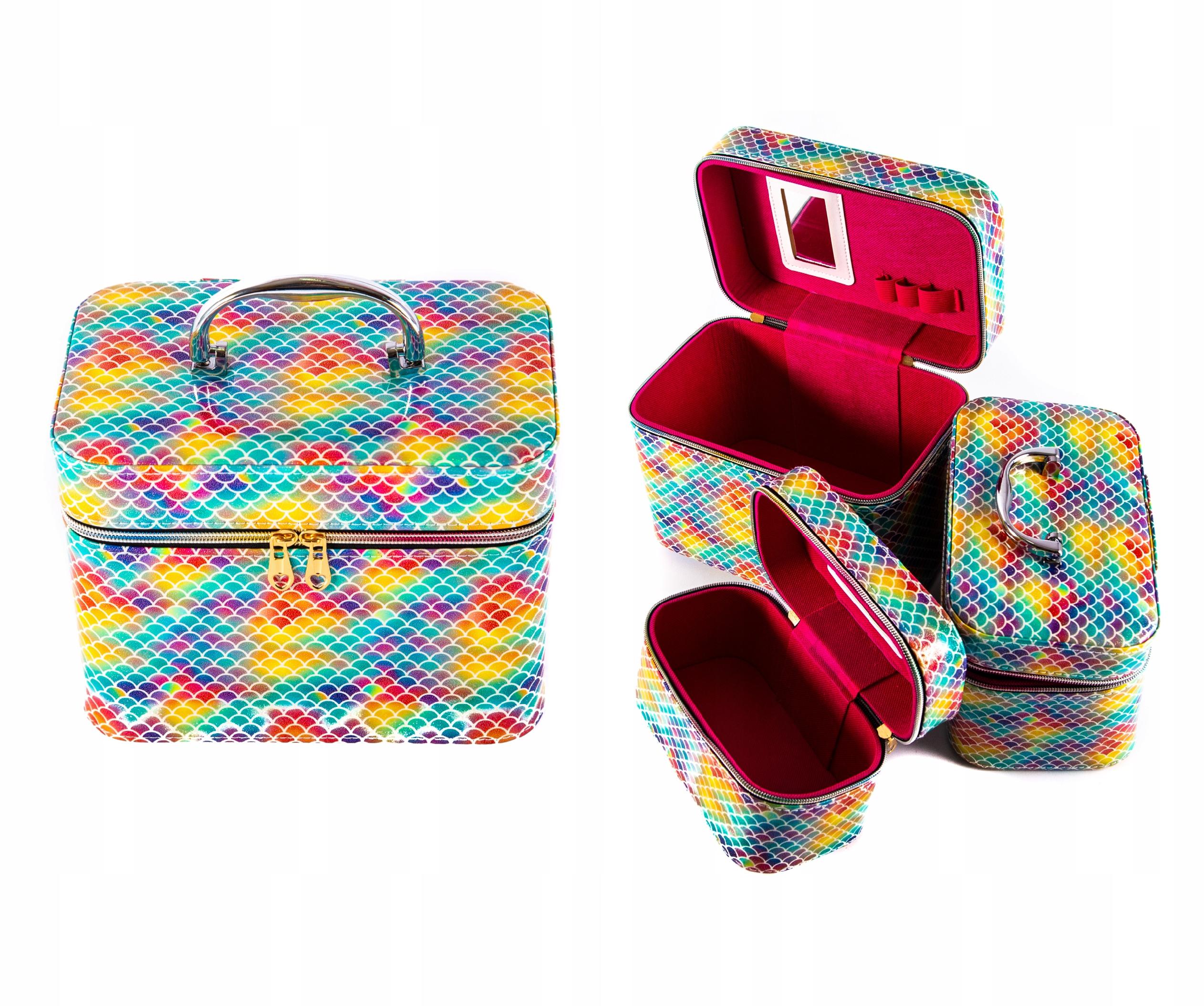 KUFEREK KOSMETYCZNY ORGANIZER 3w1 RÓŻNE KOLORY