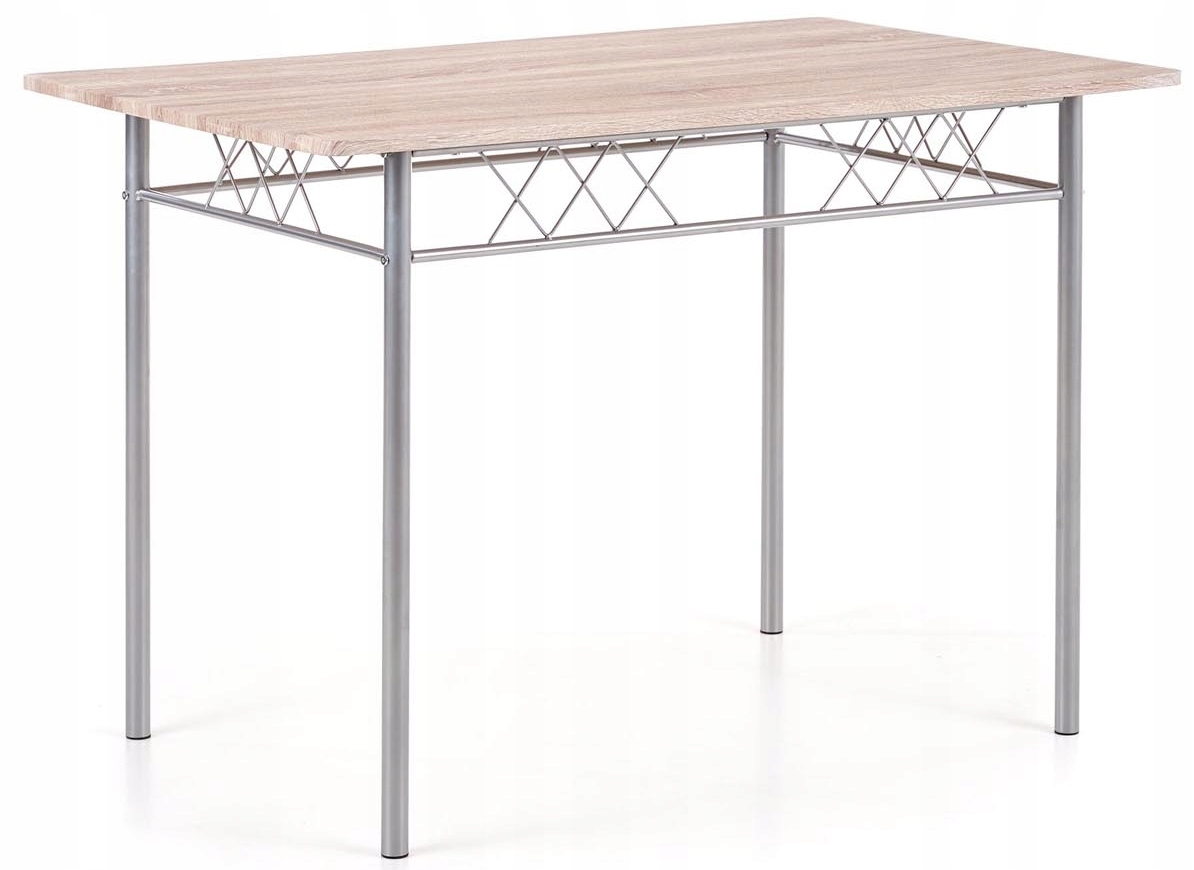 ZESTAW stół i krzesła do kuchni FAUST DĄB SONOMA Halmar Materiał metal