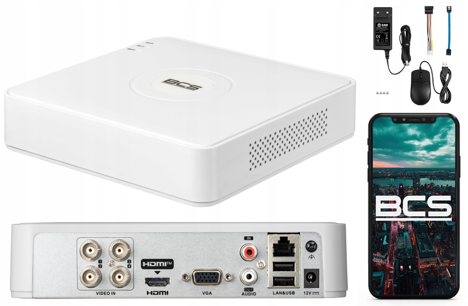 4-kanálový analógový rekordér Bcs BCS-V-SXVR0401