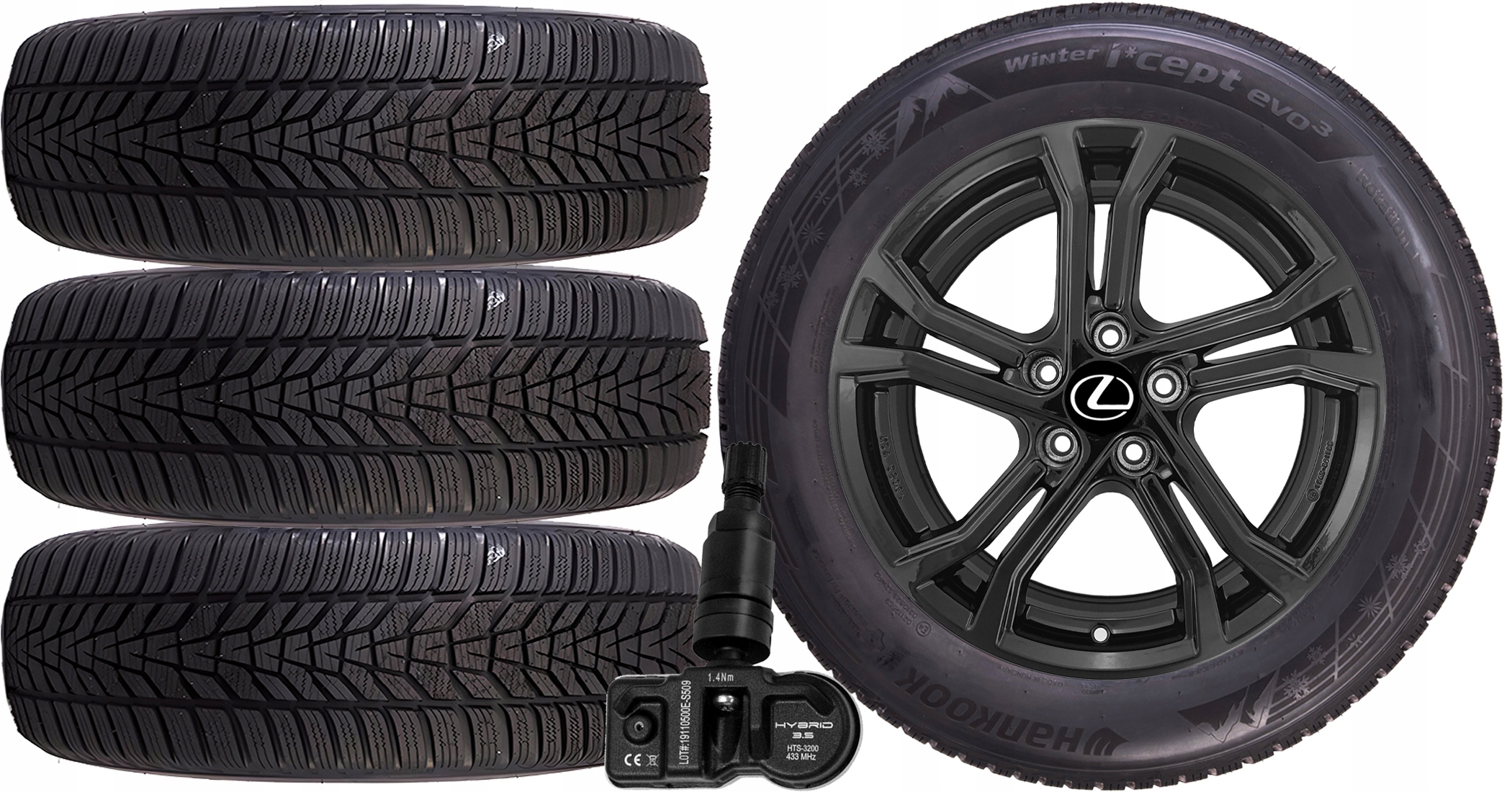 НОВЫЕ КОЛЕСА ЗИМА Lexus КАДЖАР Hankook 215/60r17+TPMS