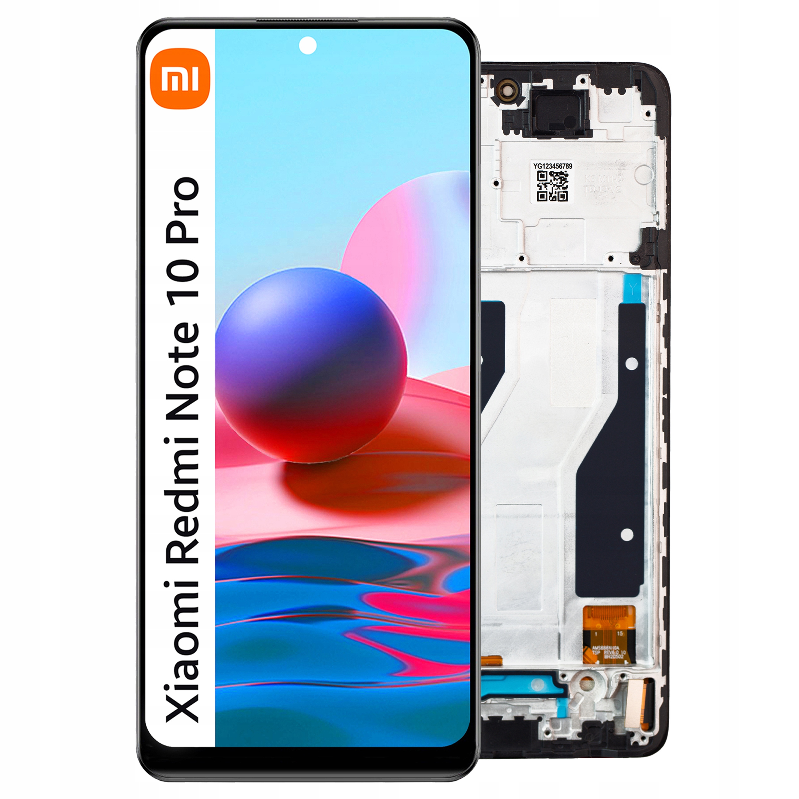 Oled displej pro Xiaomi Redmi Note 10 Pro s Rámeček LCD displejem