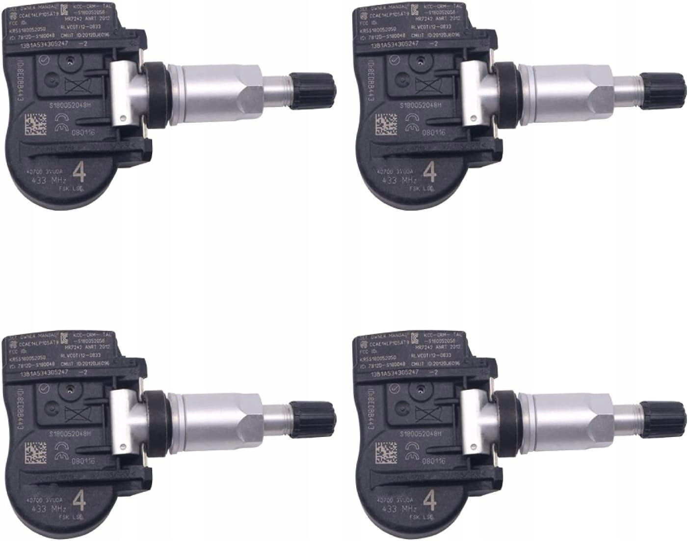4X Snímač Tlaku Pneumatík Tpms 40700-3VU0A Nissan Qashqai J11 Note E12 Leaf