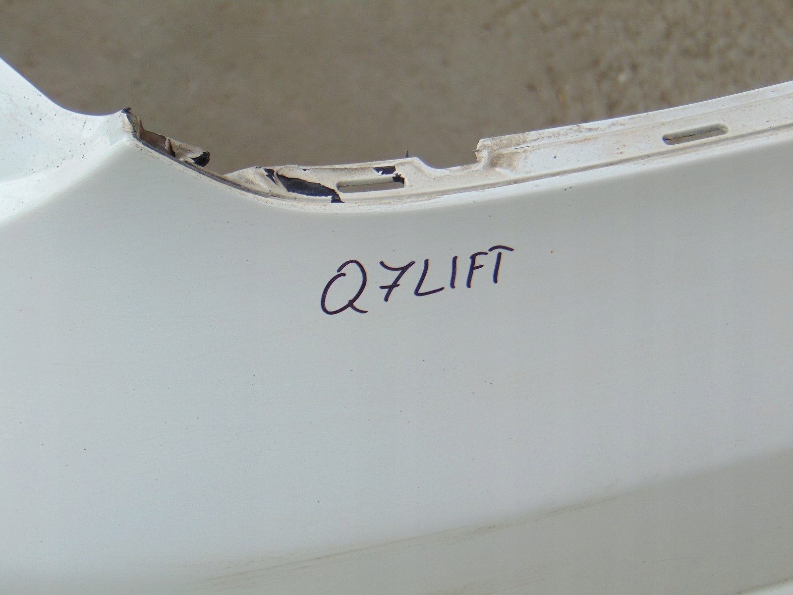bumper rear part rear AUDI Q7 4L LIFT S-LINE