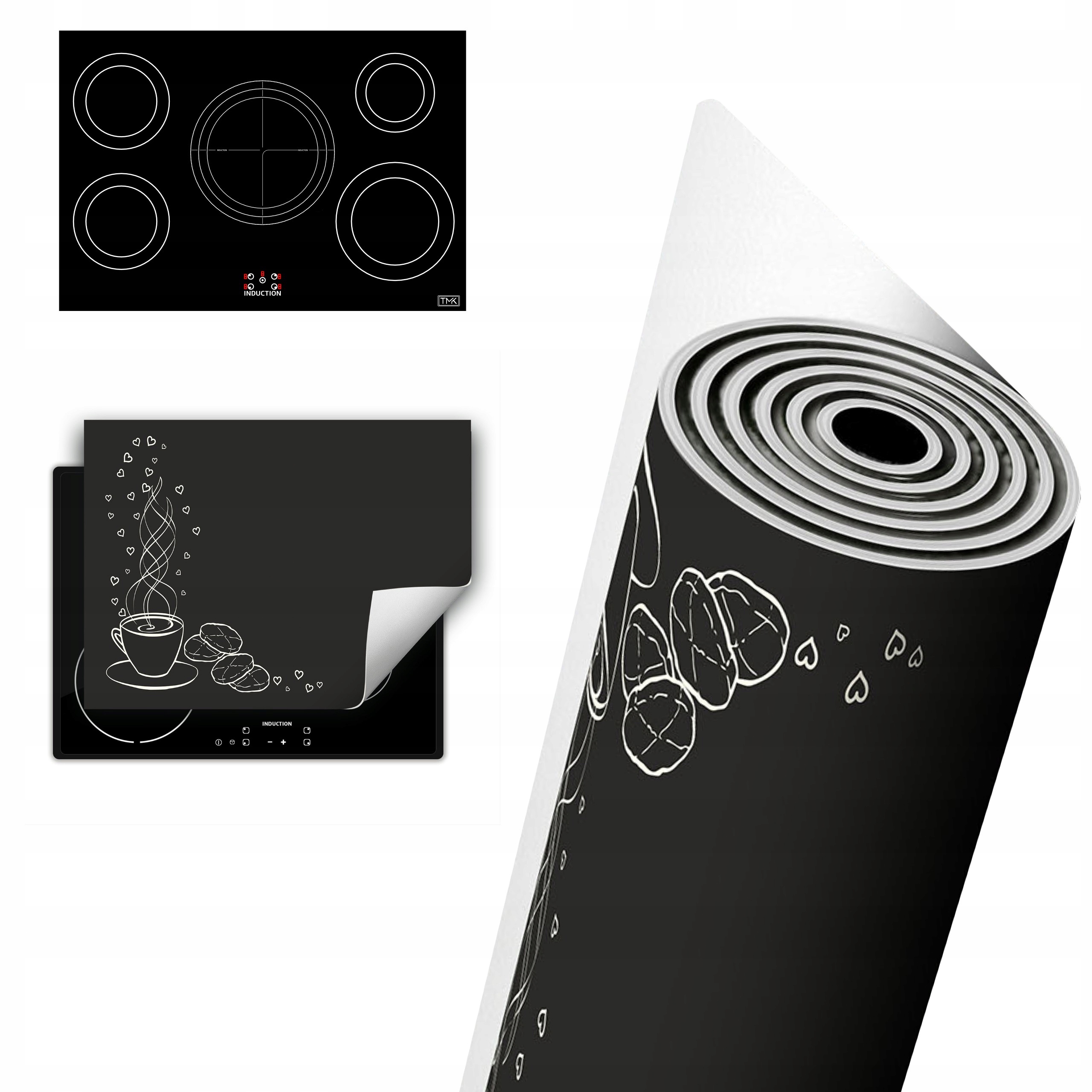 Vinylová Ochrana Na Indukci Pracovní Deska 80x52 káva