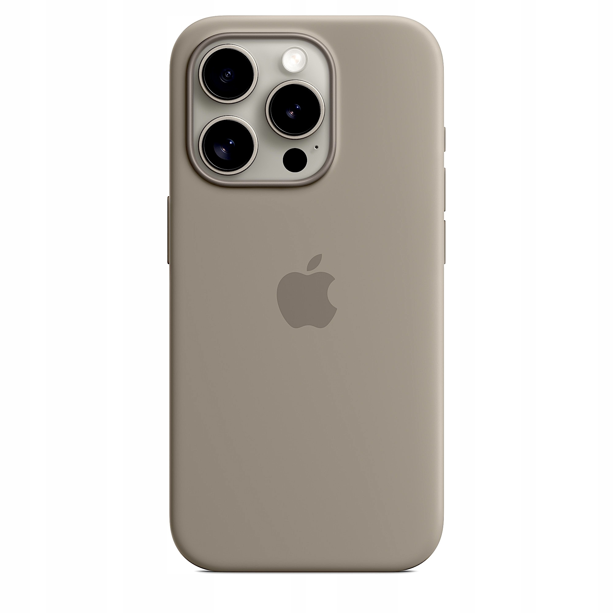Silikonové pouzdro pro iPhone 15 Pro Terracotta Kryt Zadní Kryt Silikonový Pouzdro Clay