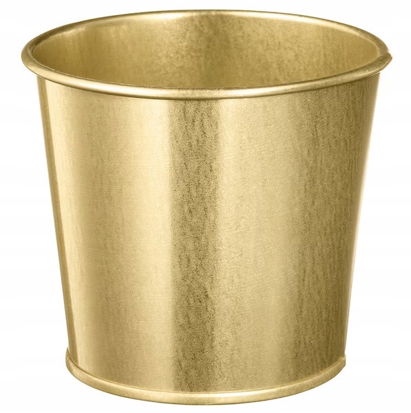 IKEA doniczka OSŁONA DONICZKI mosiądz DAIDAI 12cm