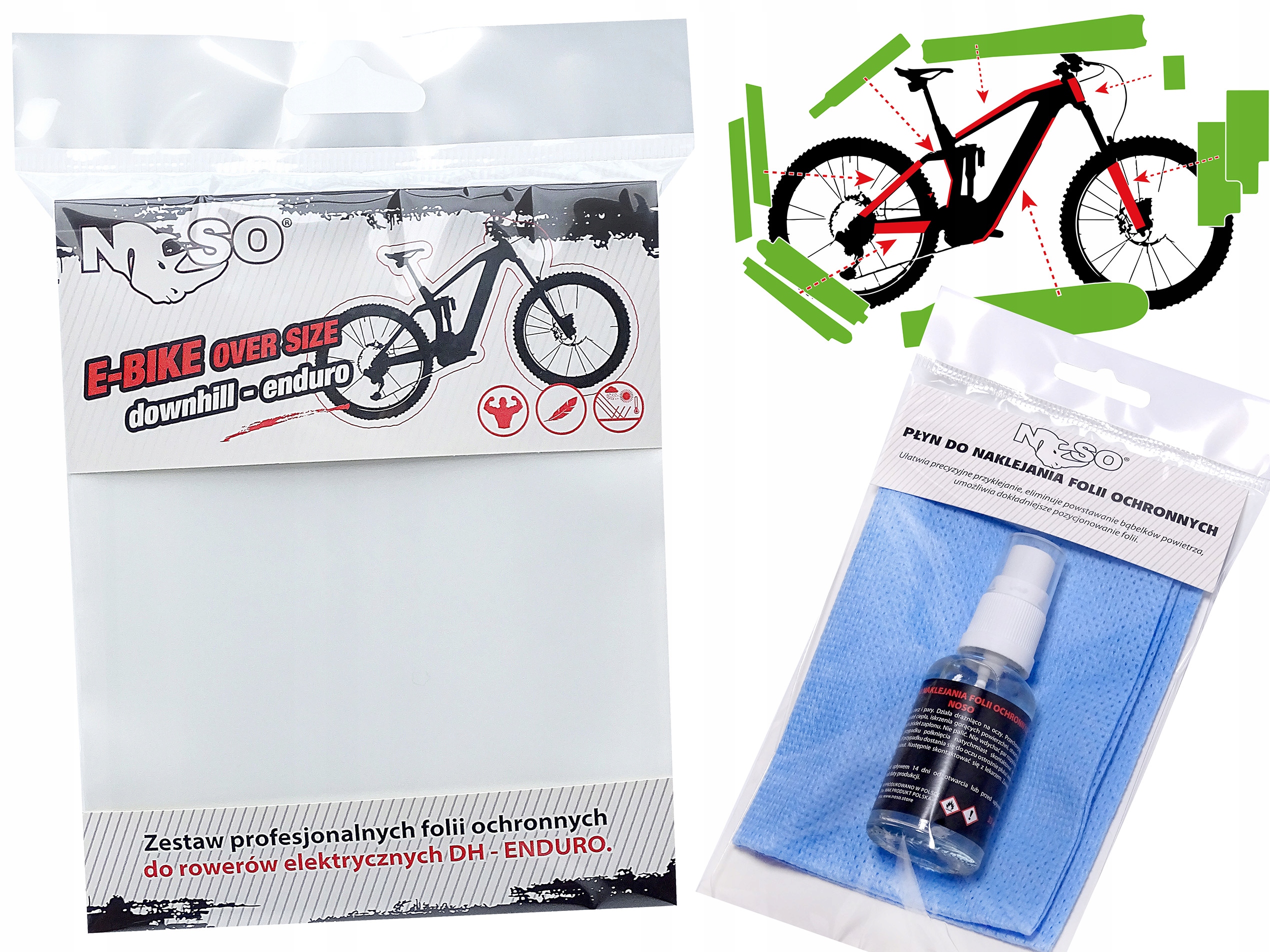 Fólie na kolo E-bike Dh Enduro sada XXL|mat 5 let Strong