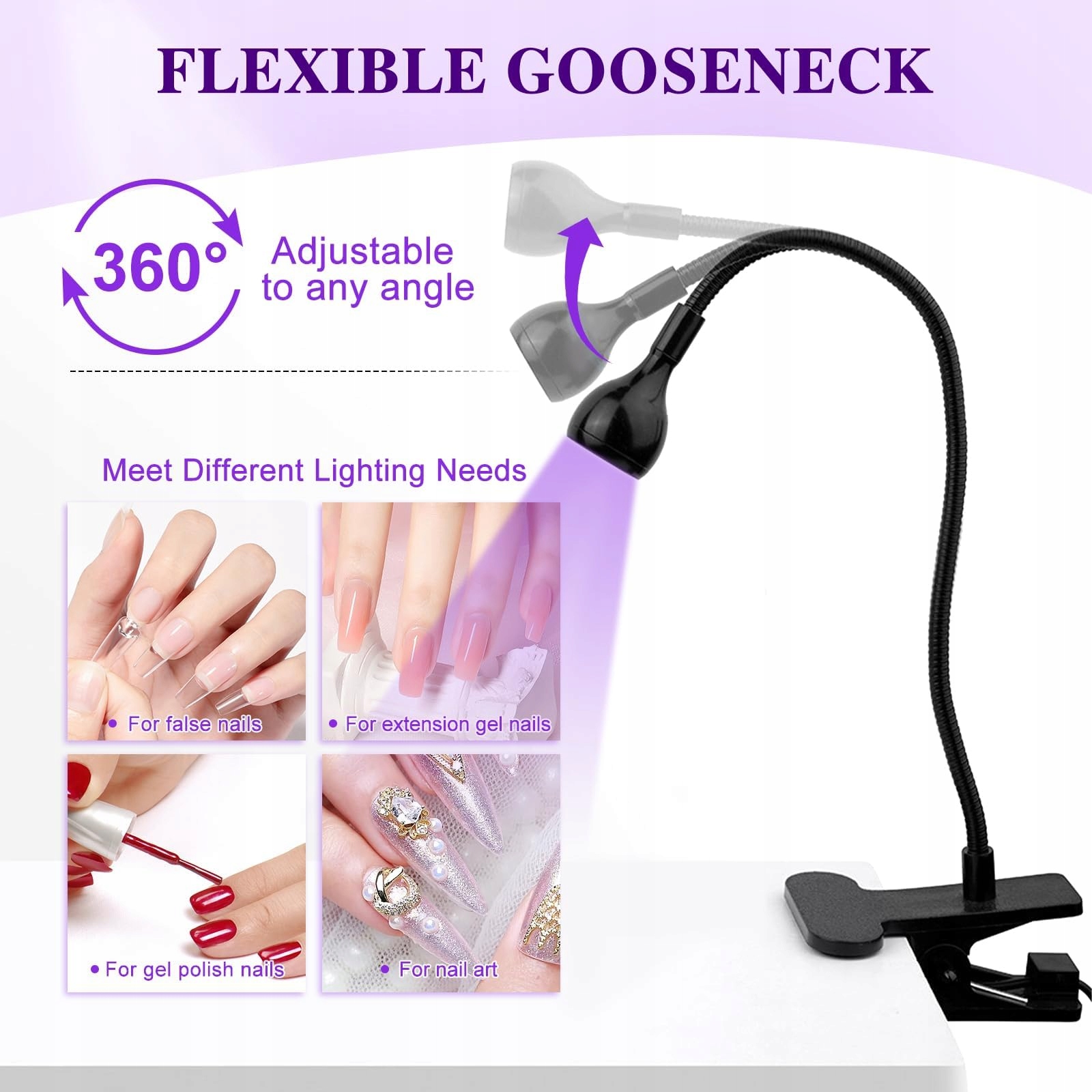 SOODYOOW Lampa UV 3W Do Paznokci Żelowych Mini Suszarka Do Paznokci — miniatura 2