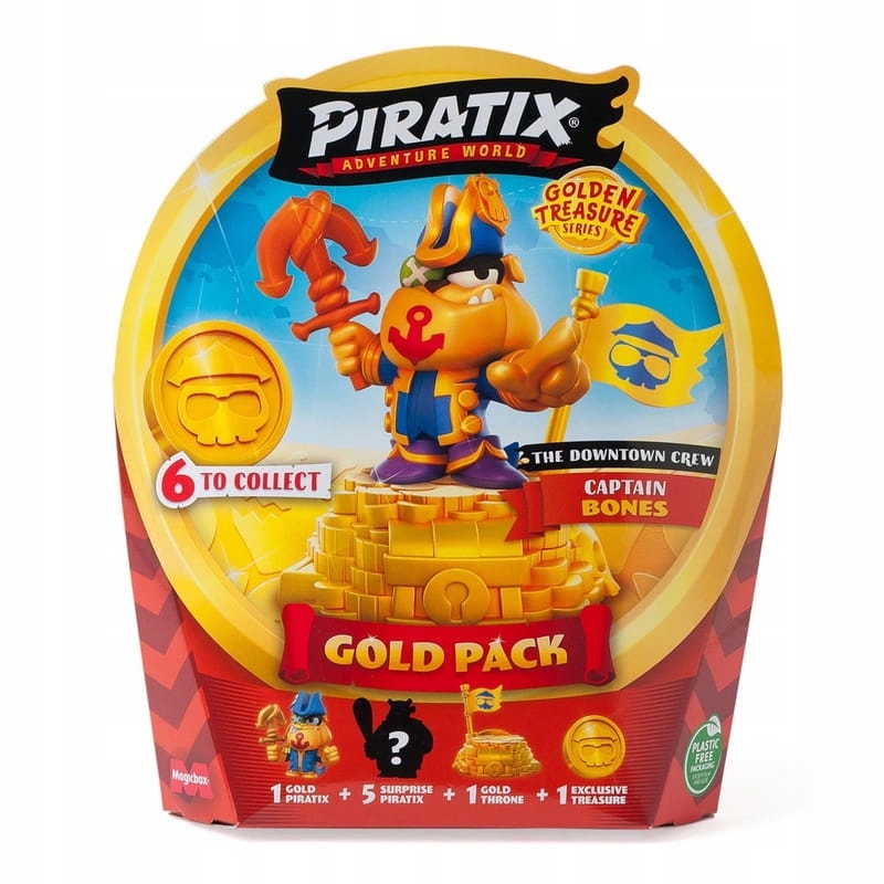 MBX PIRATIX GoldenTreasureGoldPak1x6ASST Typ figurka