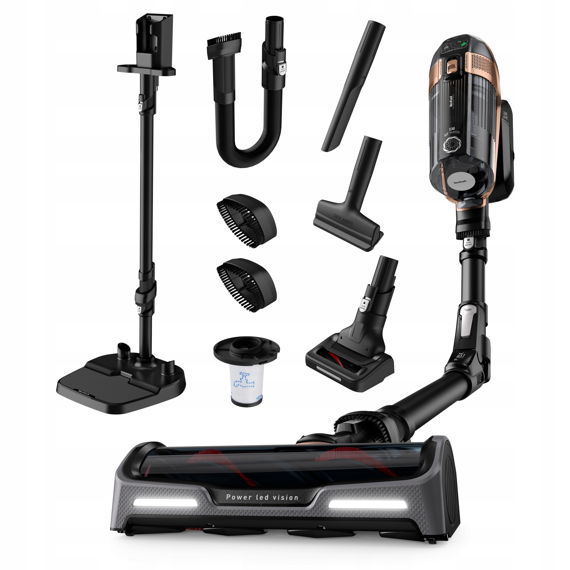 Odkurzacz pionowy bezprzewodowy Tefal Flex 15.60 TY99F1 ręczny bezworkowy